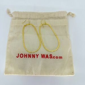 Johnny Was Hammered Gold Plate Earrings
